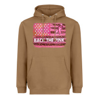 Toasted Coconut Back The Pink American Flag Heavyweight Hoodie - texasbilliewilder