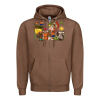Chestnut arizona coffee cups Zipper Hoodie - texasbilliewilder