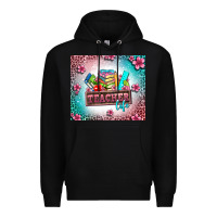 Black teacher life Premium Hoodie - AdoDesignShop