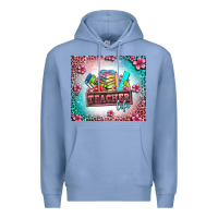Colony Blue teacher life Premium Hoodie - AdoDesignShop