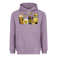 Lavender ice hockey coffee cups Heavyweight Hoodie - Zillion Design Studio