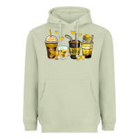 Matcha ice hockey coffee cups Heavyweight Hoodie - Zillion Design Studio