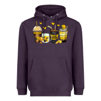 Plum ice hockey coffee cups Heavyweight Hoodie - Zillion Design Studio