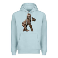 Blue Mist Baby Gorilla Premium Hoodie - LillyAllenDesigns
