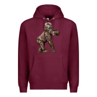 Burgundy Baby Gorilla Premium Hoodie - LillyAllenDesigns