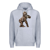 Heather Grey Baby Gorilla Premium Hoodie - LillyAllenDesigns