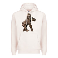 Pale Pink Baby Gorilla Premium Hoodie - LillyAllenDesigns
