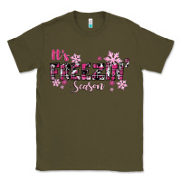 Army Green It's Freezin Season Pink Christmas Classic Tee - RanaPortraitStore