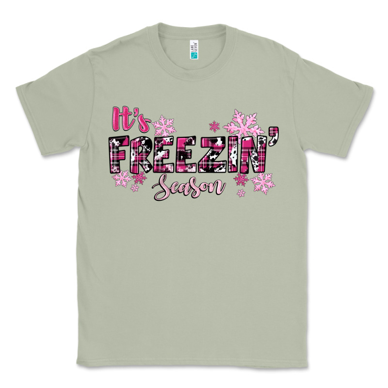 It's Freezin Season Pink Christmas Classic Tee by RanaPortraitStore | Teevron