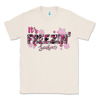 Natural It's Freezin Season Pink Christmas Classic Tee - RanaPortraitStore