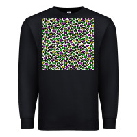 Black mardi gras leopard  seamless pattern Premium Sweatshirt - FaDigitalArtStudio
