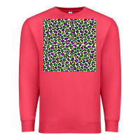 Cardinal mardi gras leopard  seamless pattern Premium Sweatshirt - FaDigitalArtStudio
