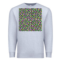 Heather Grey mardi gras leopard  seamless pattern Premium Sweatshirt - FaDigitalArtStudio