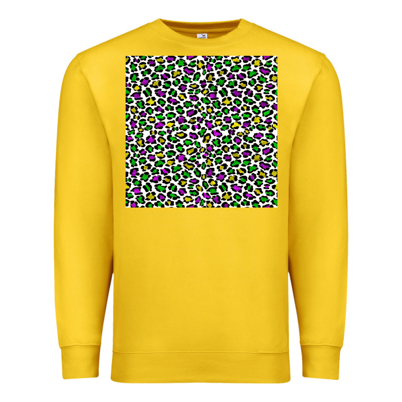 Mardi Gras Leopard  Seamless Pattern Premium Sweatshirt by FaDigitalArtStudio | Teevron