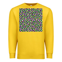 Lemon mardi gras leopard  seamless pattern Premium Sweatshirt - FaDigitalArtStudio