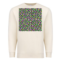 Sandshell mardi gras leopard  seamless pattern Premium Sweatshirt - FaDigitalArtStudio