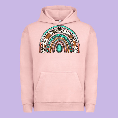Western Rainbow Urban Hoodie Designed By Jasminsmagicworld