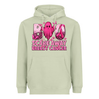 Matcha Boo Scare Away Breast Cancer Heavyweight Hoodie - texasbilliewilder