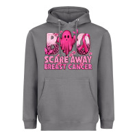 Storm Boo Scare Away Breast Cancer Heavyweight Hoodie - texasbilliewilder