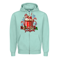 Seafoam hot cocoa  season Zipper Hoodie - Zillion Design Studio