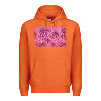 Carrot Distressed breast cancer background Premium Hoodie - Jasminsmagicworld