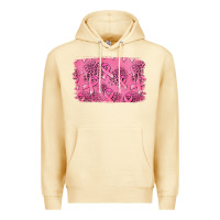 Pina Colada Distressed breast cancer background Premium Hoodie - Jasminsmagicworld