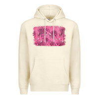 Sandshell Distressed breast cancer background Premium Hoodie - Jasminsmagicworld