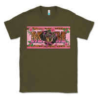 Army Green danchshund mom license plate template Classic Tee - BarkalooDesign