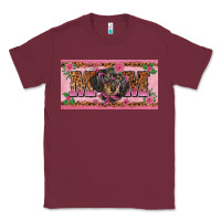 Burgundy danchshund mom license plate template Classic Tee - BarkalooDesign
