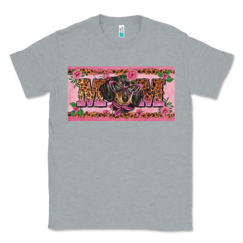 Danchshund Mom License Plate Template Classic Tee by BarkalooDesign | Teevron