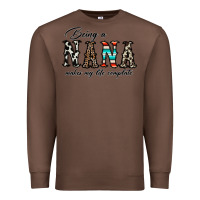 Chestnut being nana makes my life complate Premium Sweatshirt - CowhideDigitalArt
