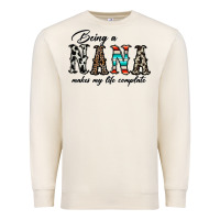 Sandshell being nana makes my life complate Premium Sweatshirt - CowhideDigitalArt