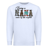 White being nana makes my life complate Premium Sweatshirt - CowhideDigitalArt