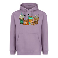 Lavender skeleton coffee cups Heavyweight Hoodie - Zillion Design Studio
