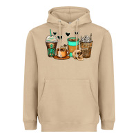 Mushroom skeleton coffee cups Heavyweight Hoodie - Zillion Design Studio
