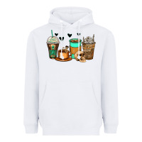 White skeleton coffee cups Heavyweight Hoodie - Zillion Design Studio