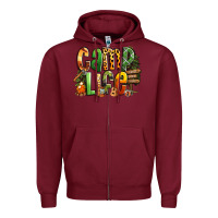 Burgundy camp life Zipper Hoodie - RanaPortraitStore