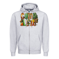 Heather Grey camp life Zipper Hoodie - RanaPortraitStore