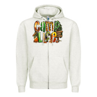 Oatmeal Heather camp life Zipper Hoodie - RanaPortraitStore