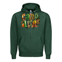 Sports Green camp life Zipper Hoodie - RanaPortraitStore