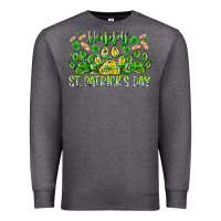 Charcoal Heather heppy st. patricks day Premium Sweatshirt - RacoonDesign