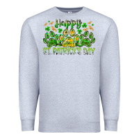 Heather Grey heppy st. patricks day Premium Sweatshirt - RacoonDesign