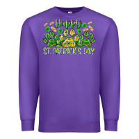 Purple heppy st. patricks day Premium Sweatshirt - RacoonDesign