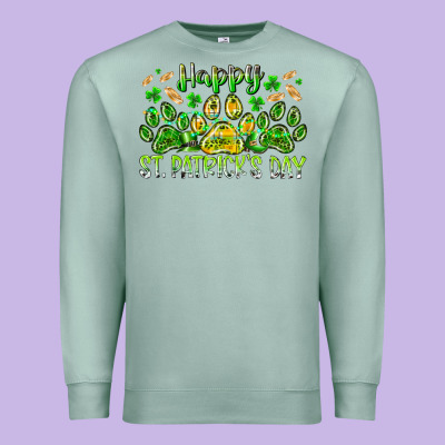 Heppy St. Patricks Day Premium Sweatshirt Designed By Racoondesign