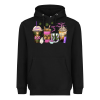 Black weed coffee cups Heavyweight Hoodie - Zillion Design Studio