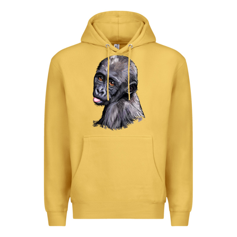 Baby Gorilla Head Premium Hoodie by LillyAllenDesigns | Teevron