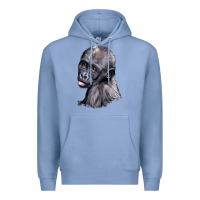 Colony Blue Baby Gorilla Head Premium Hoodie - LillyAllenDesigns
