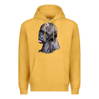 Mustard Baby Gorilla Head Premium Hoodie - LillyAllenDesigns