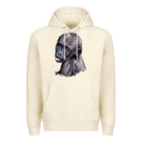 Sandshell Baby Gorilla Head Premium Hoodie - LillyAllenDesigns
