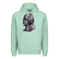 Seafoam Baby Gorilla Head Premium Hoodie - LillyAllenDesigns